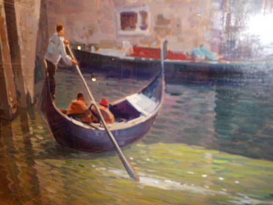 絵画・ロマーノ・フランス・イタリア ベネチア・油絵・インテリア