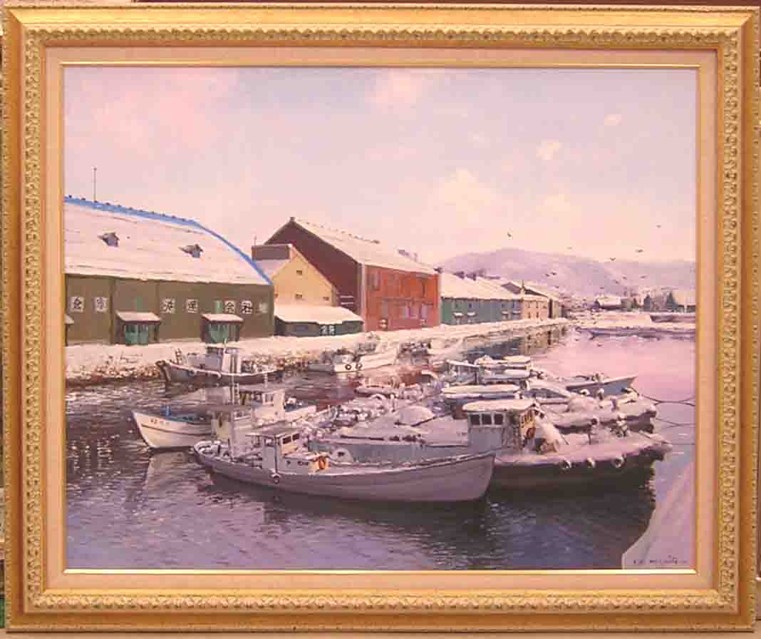 油絵絵画戸田彰秋のせせらぎ