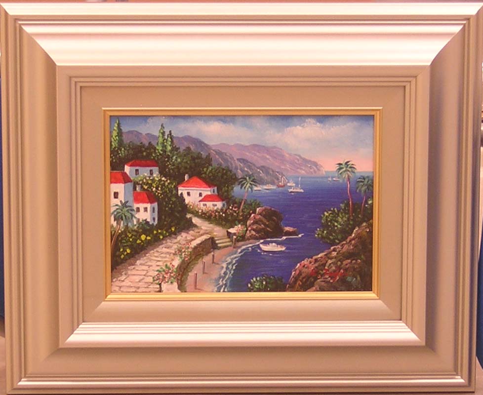 油絵絵画戸田彰秋のせせらぎ